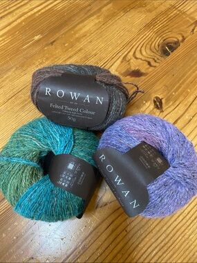 Rowan Felted Tweed Colour Yarn - Purple, Teal, Brown